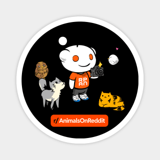 r/AnimalsOnReddit Snoo (with text) - Items Include Magnet